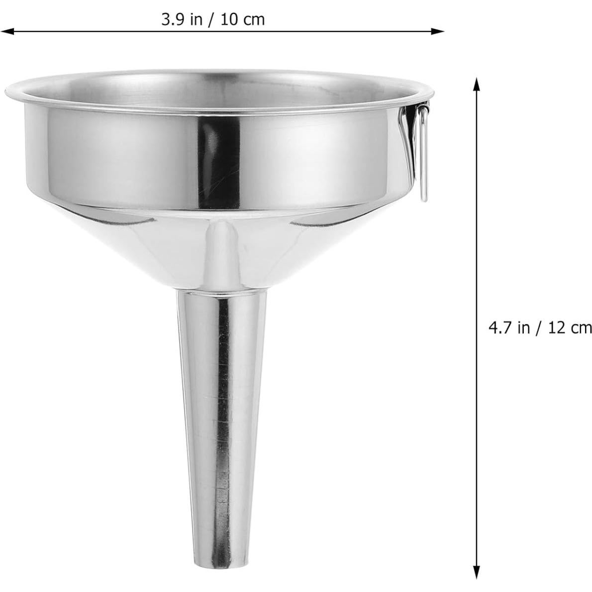 Embudo de Acero Inoxidable Hemoton 10cm para Cocina
