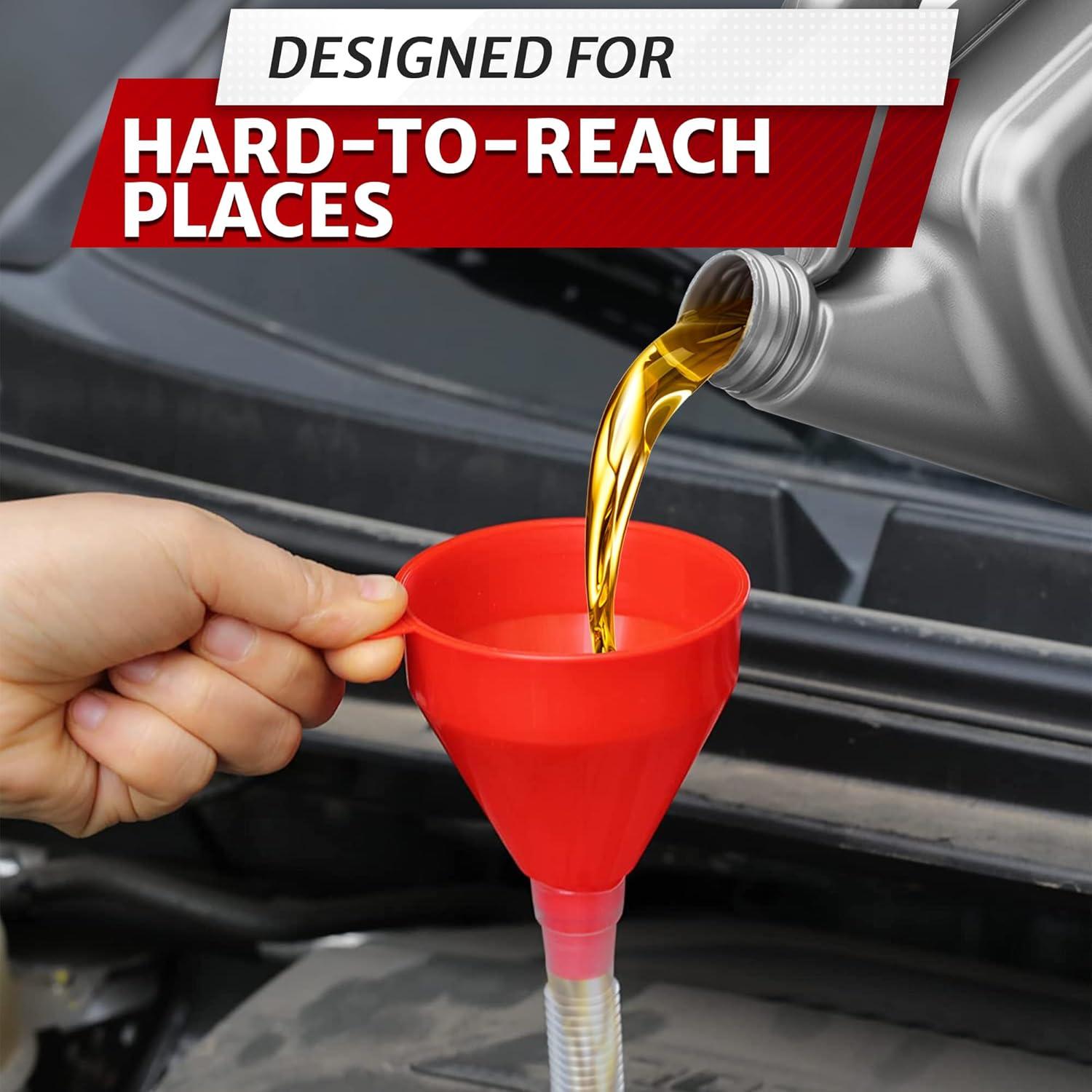 Embudo Flexible PIKTIME 3" x 58.42 cm para Aceite y Riego