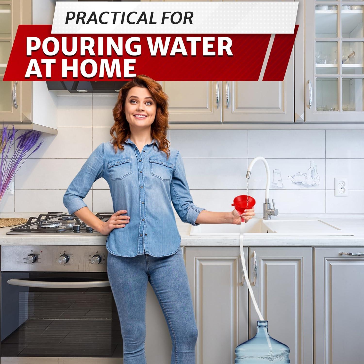 Embudo Flexible PIKTIME 3" x 58.42 cm para Aceite y Riego