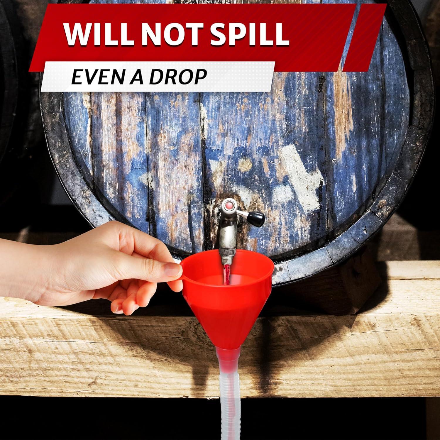 Embudo Flexible PIKTIME 3" x 58.42 cm para Aceite y Riego