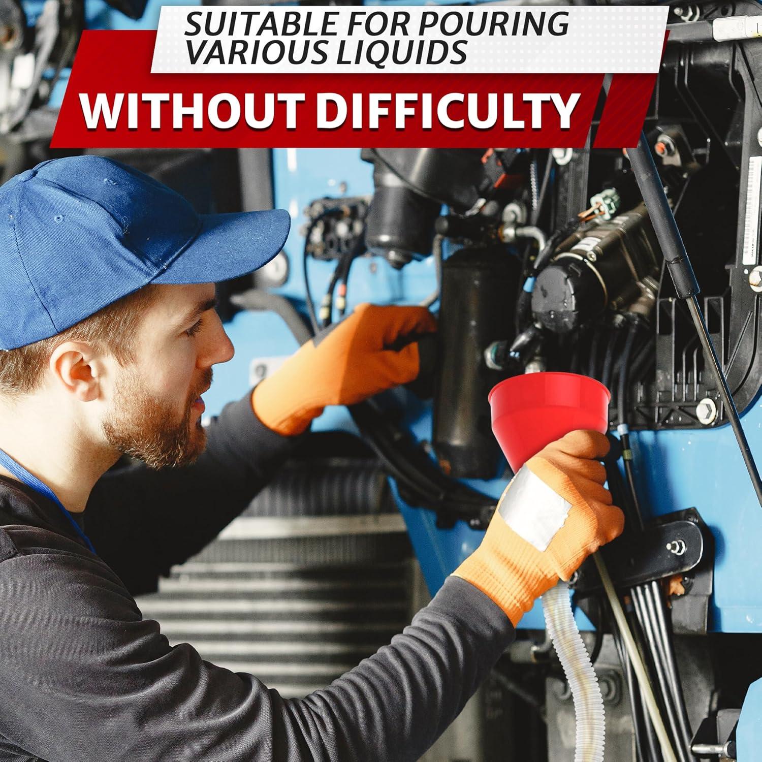 Embudo Flexible PIKTIME 3" x 58.42 cm para Aceite y Riego