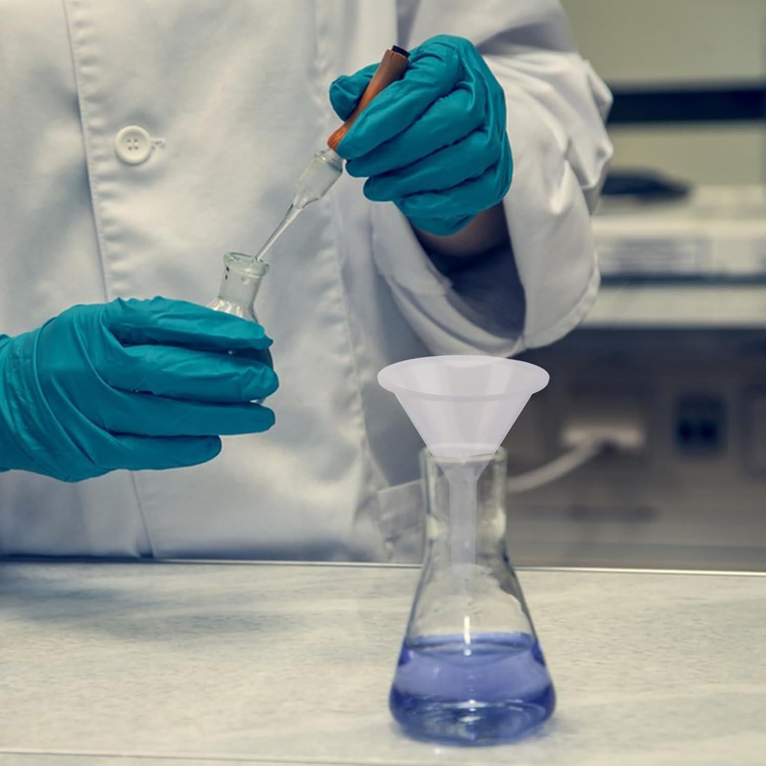 Juego de 20 Embudos de Plástico RHBLME, Boca Ancha 5.08 cm