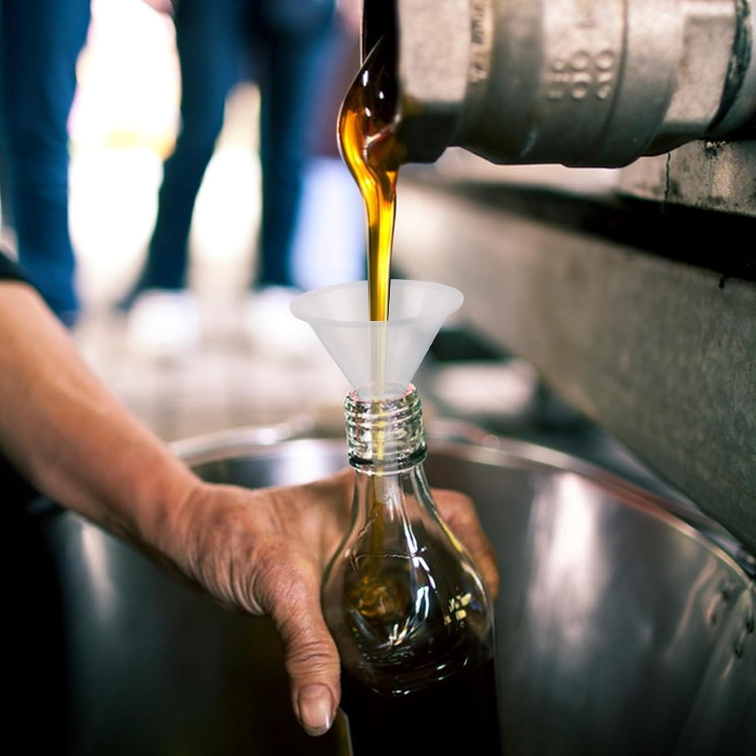 Juego de 20 Embudos de Plástico RHBLME, Boca Ancha 5.08 cm