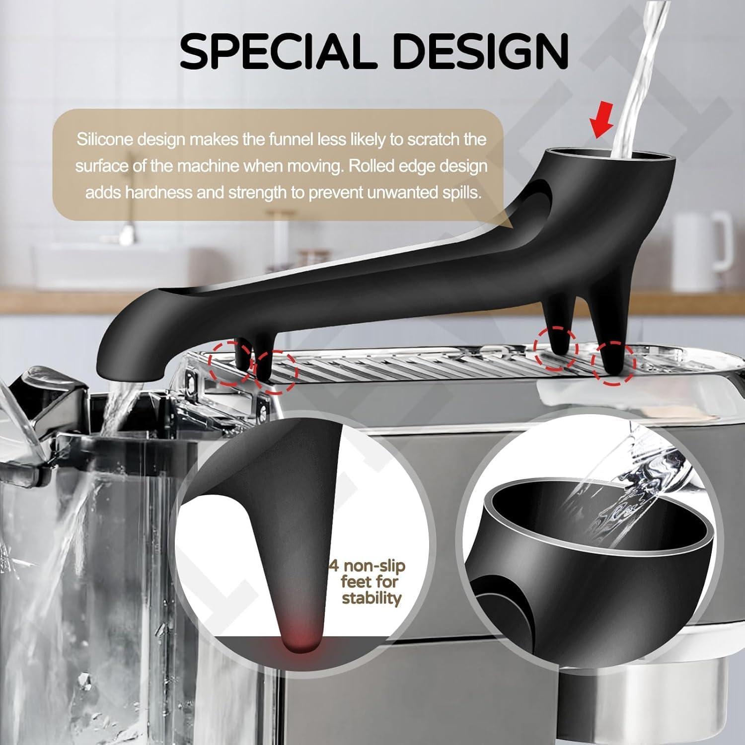 Embudo de Silicona para Tanque de Agua Cafetera Breville