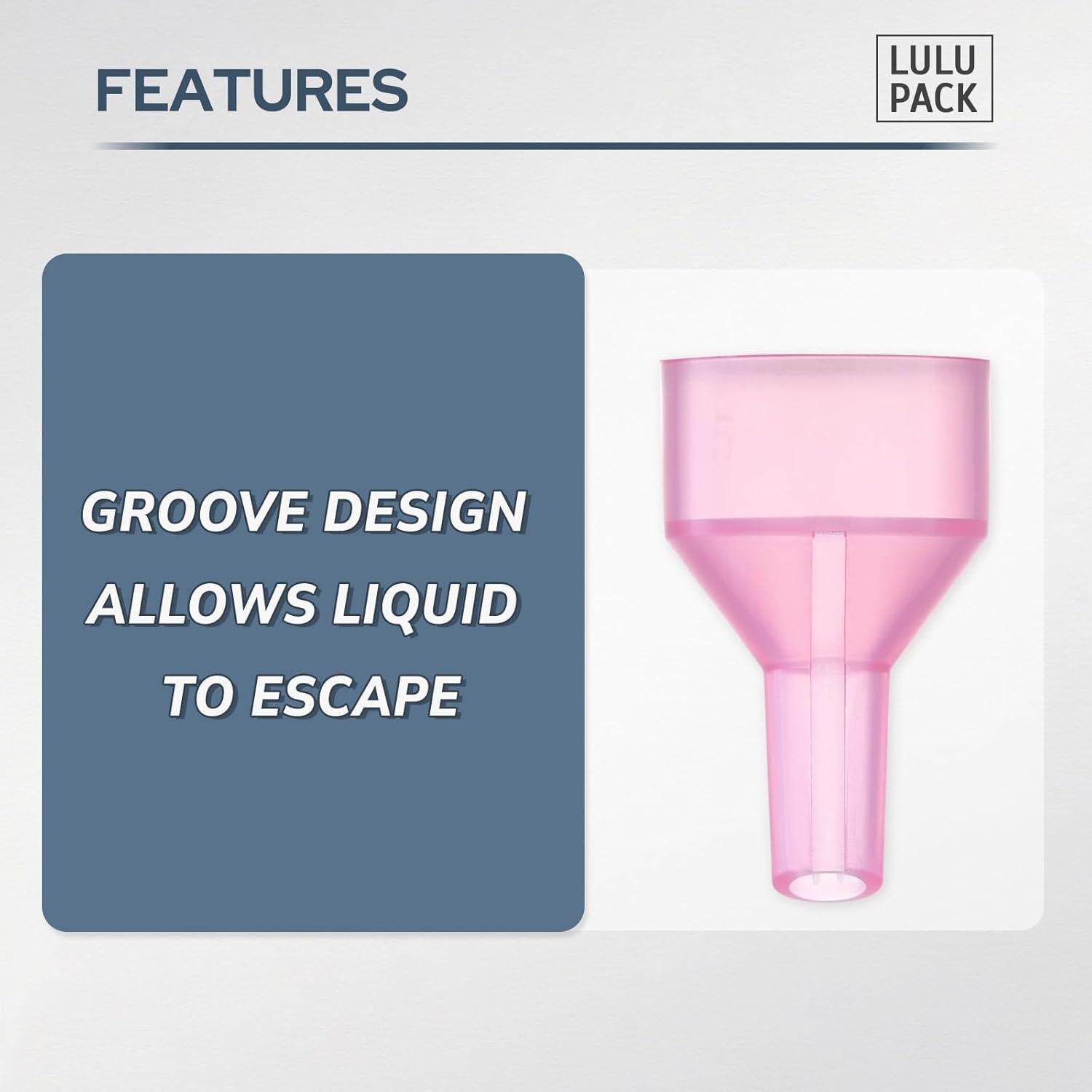 Embudo Pequeño Lulupack para Llenar Botellas - 8 Piezas