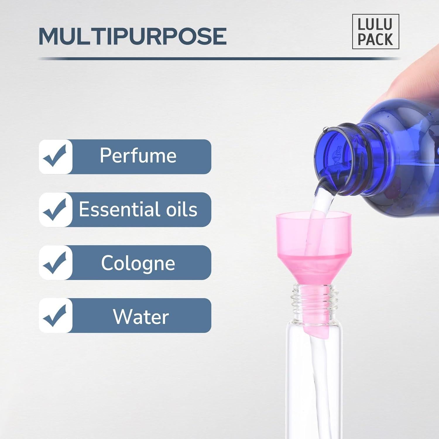 Embudo Pequeño Lulupack para Llenar Botellas - 8 Piezas