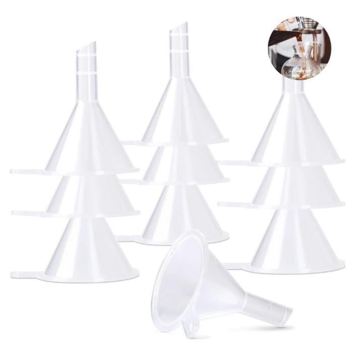 Juego de 10 Embudos Mini de Plástico GANPUB para Llenado