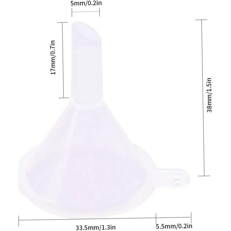 Juego de 10 Embudos Mini de Plástico GANPUB para Llenado