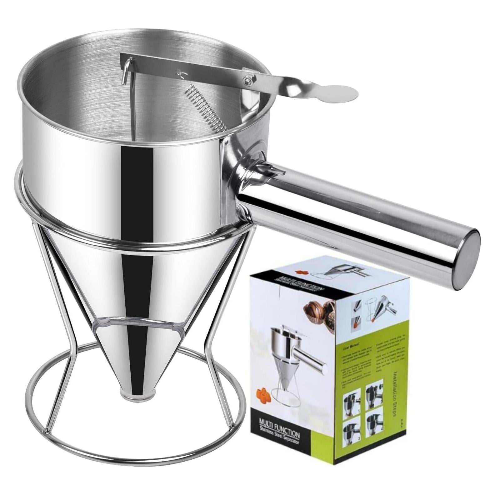 Dispensador de Masa 600ml Acero Inoxidable YWHWXB con Soporte