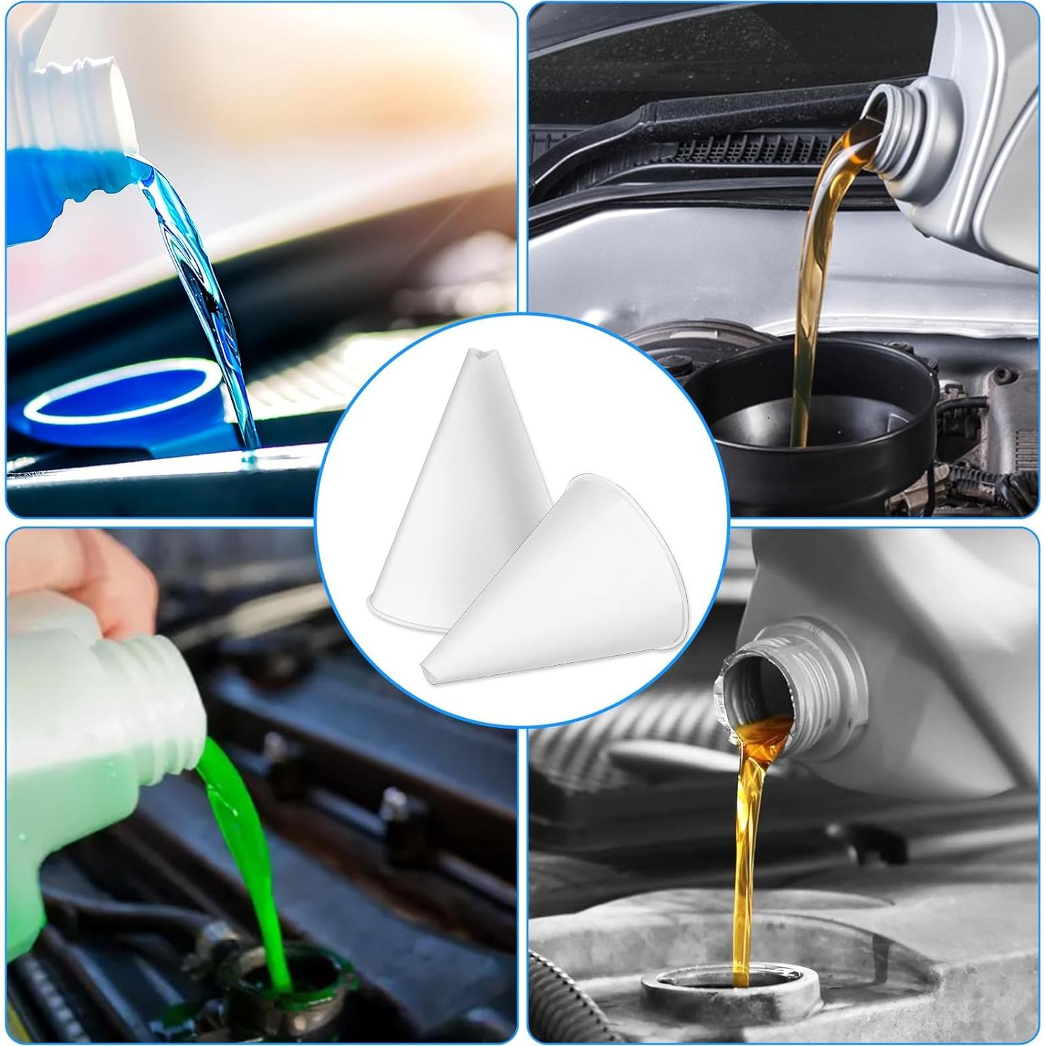 60 Embudos de Papel Desechables para Aceite Lemecima 8.89cm