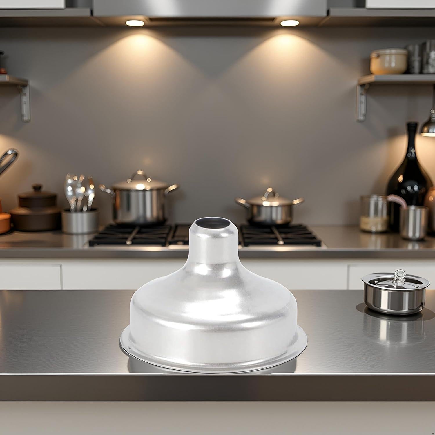 Embudo de acero inoxidable Calsgkspray 2.5 cm mini herramienta