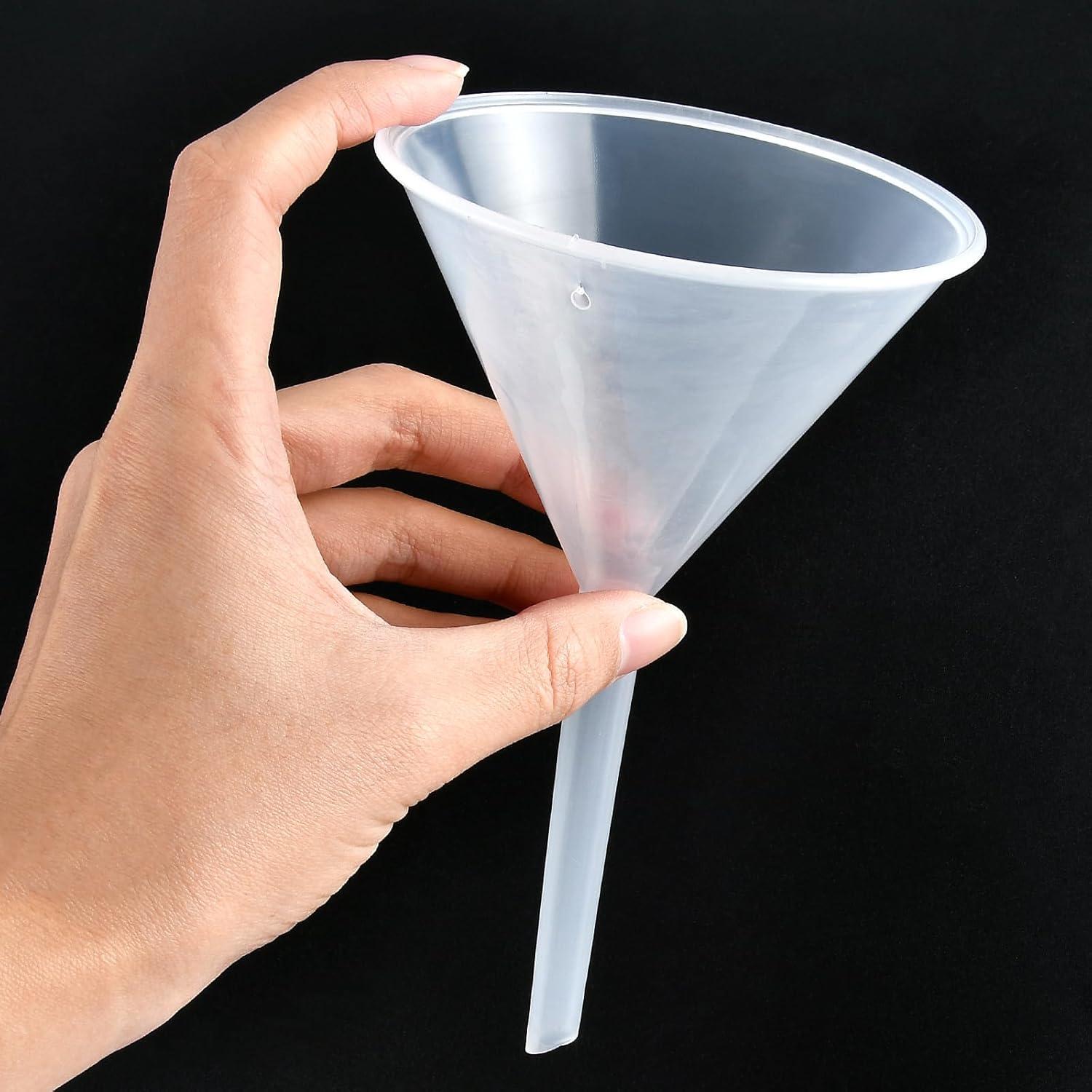 Juego de 30 embudos de plástico Aemygo 90mm para laboratorio