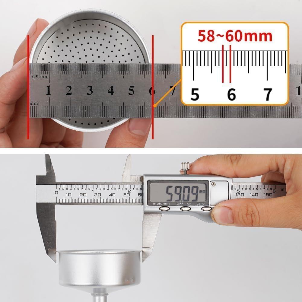 Embudo de Dosificación Moka Pot Watchget 54mm para 3 Tazas