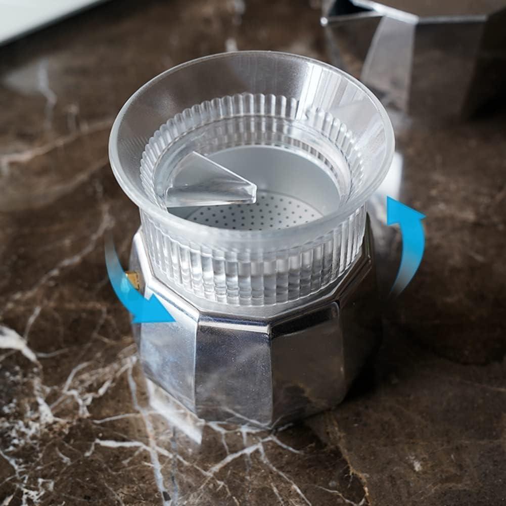 Embudo de Dosificación Moka Pot Watchget 54mm para 3 Tazas