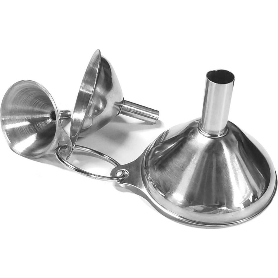 Juego de 3 embudos de acero inoxidable Maxin - A prueba de óxido