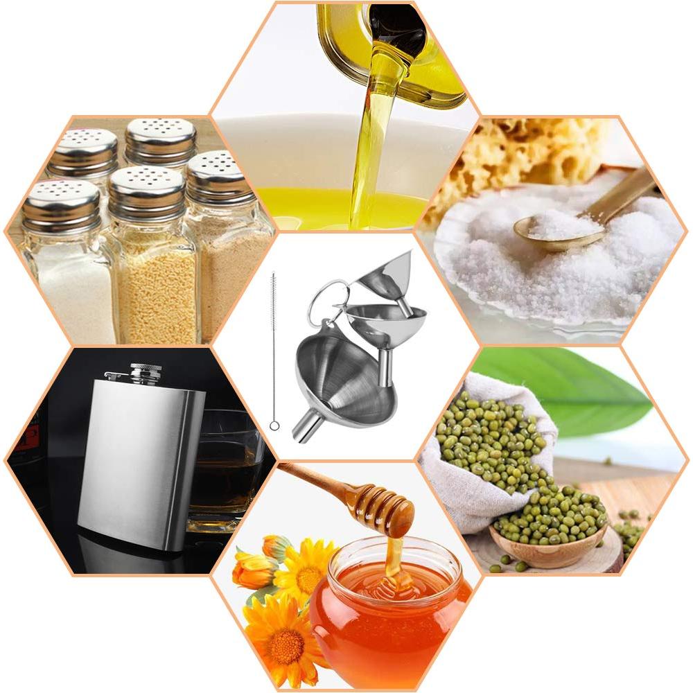 Juego de 3 embudos de acero inoxidable Maxin - A prueba de óxido