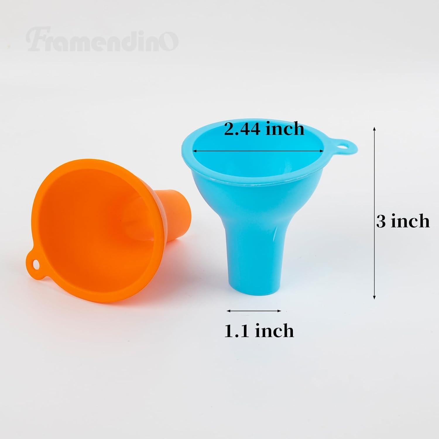 Set de 4 embudos de silicona Framendino para cocina