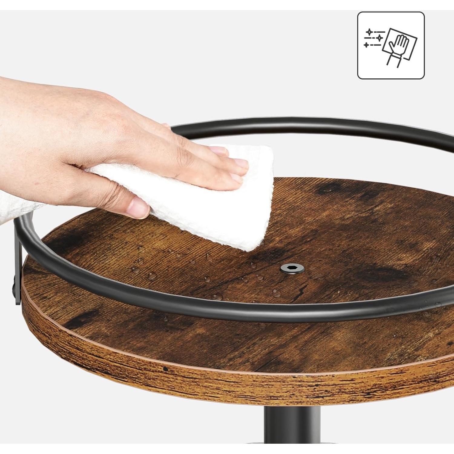 Estante Giratorio para Especias HOOBRO 3 Niveles 360° Marrón