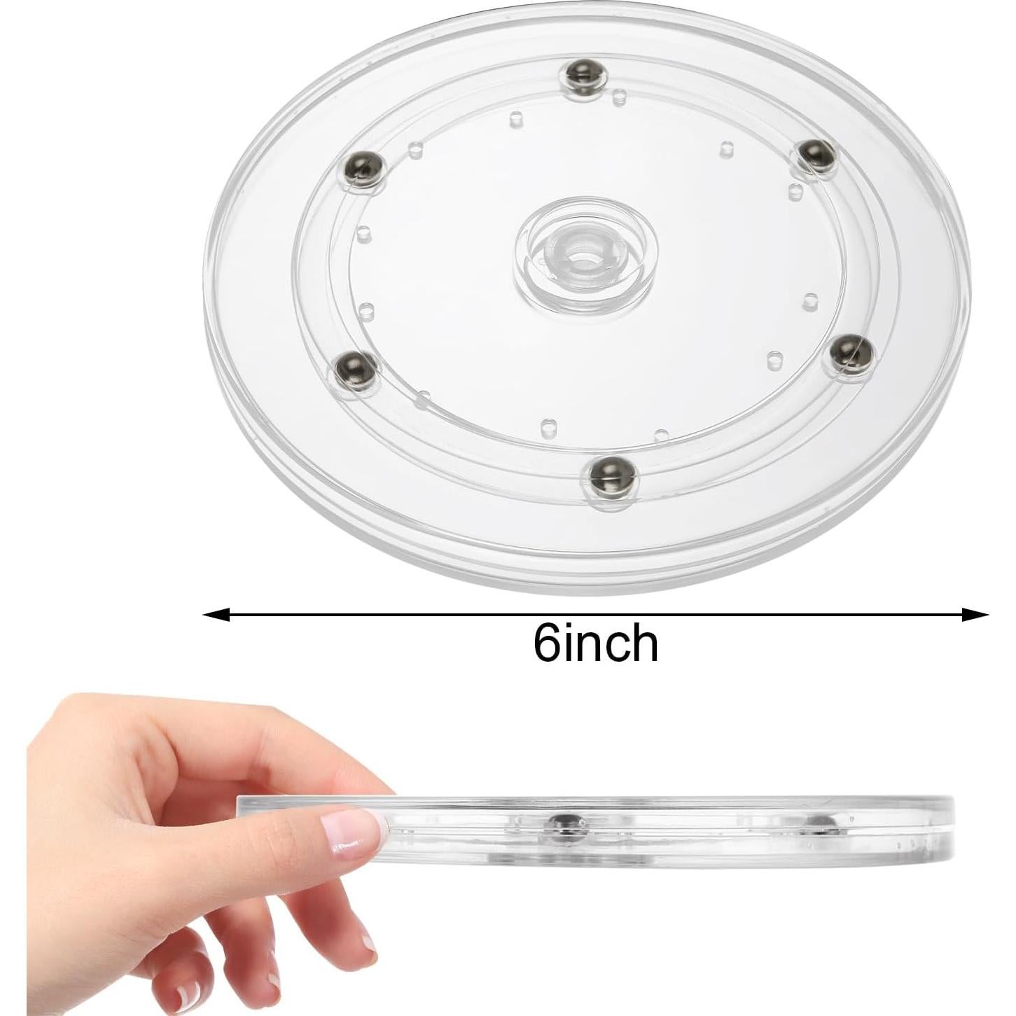 Organizador Giratorio Lazy Susan LDXDRU 6 Pulgadas Acrílico