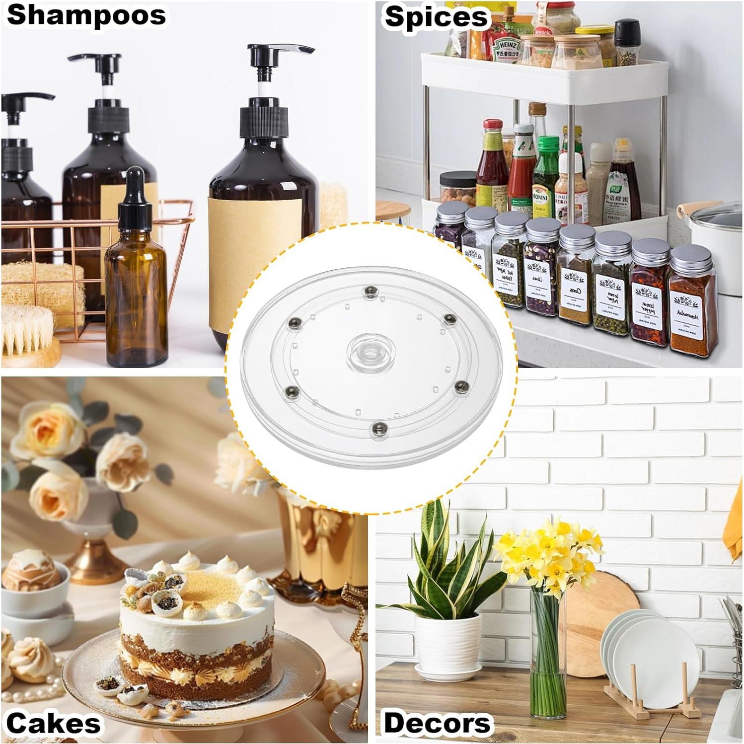 Organizador Giratorio Lazy Susan LDXDRU 6 Pulgadas Acrílico