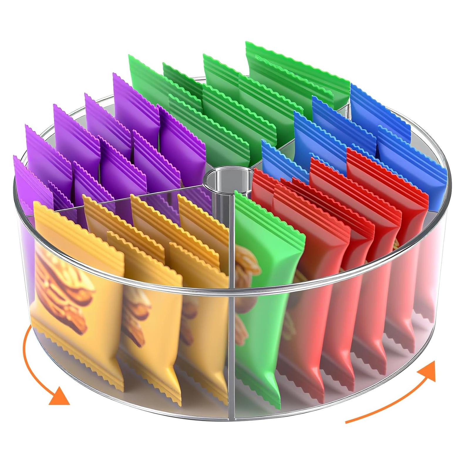 Organizador giratorio Lazy Susan 30 cm acrílico transparente