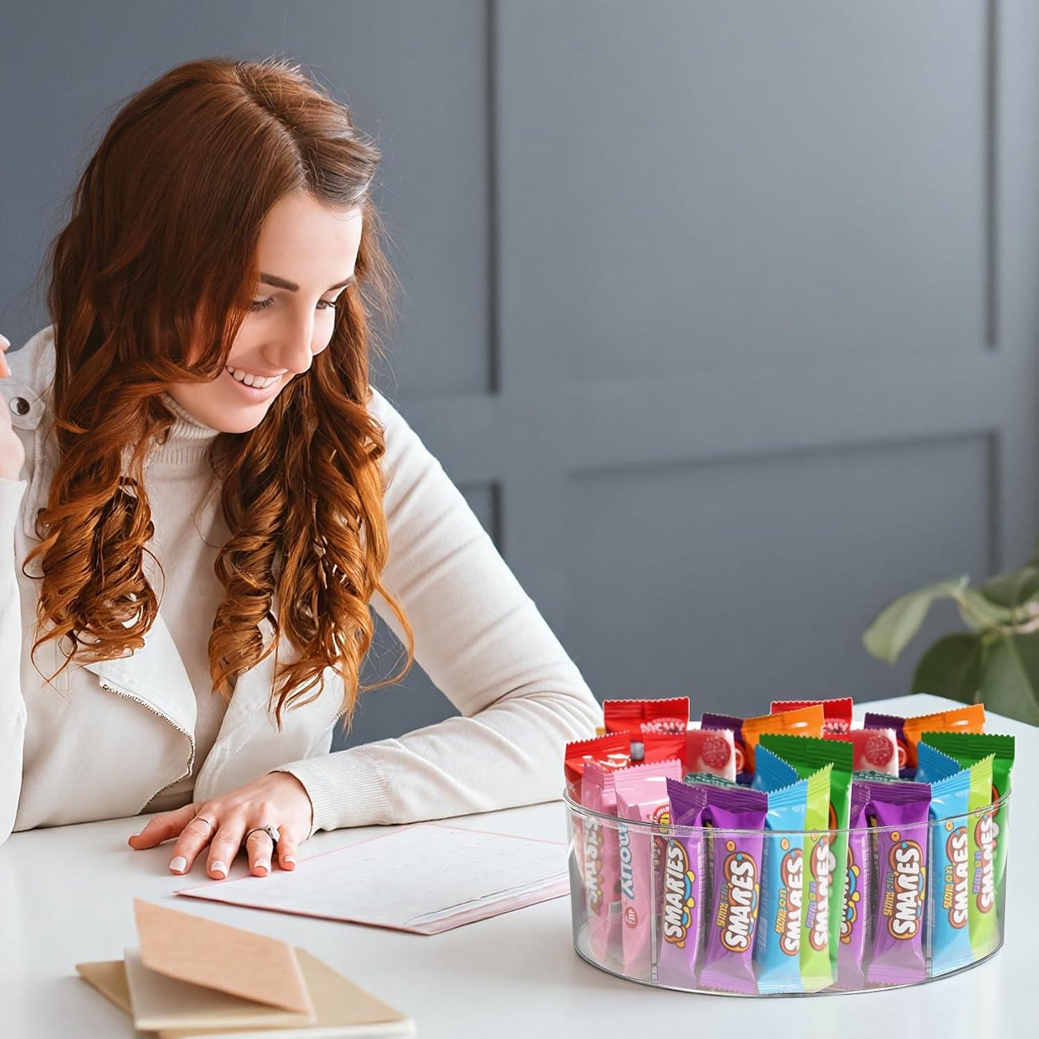 Organizador giratorio Lazy Susan 30 cm acrílico transparente