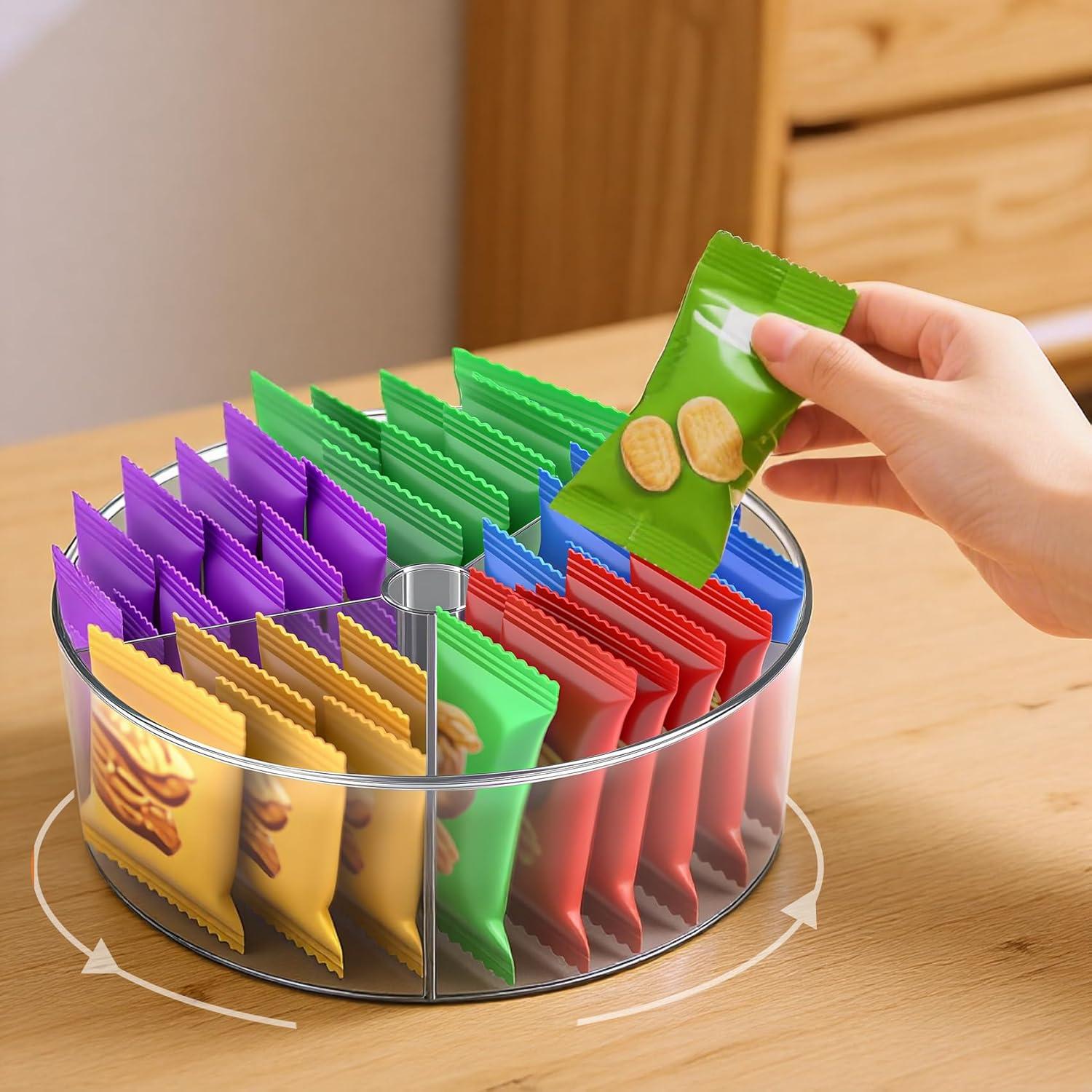 Organizador giratorio Lazy Susan 30 cm acrílico transparente