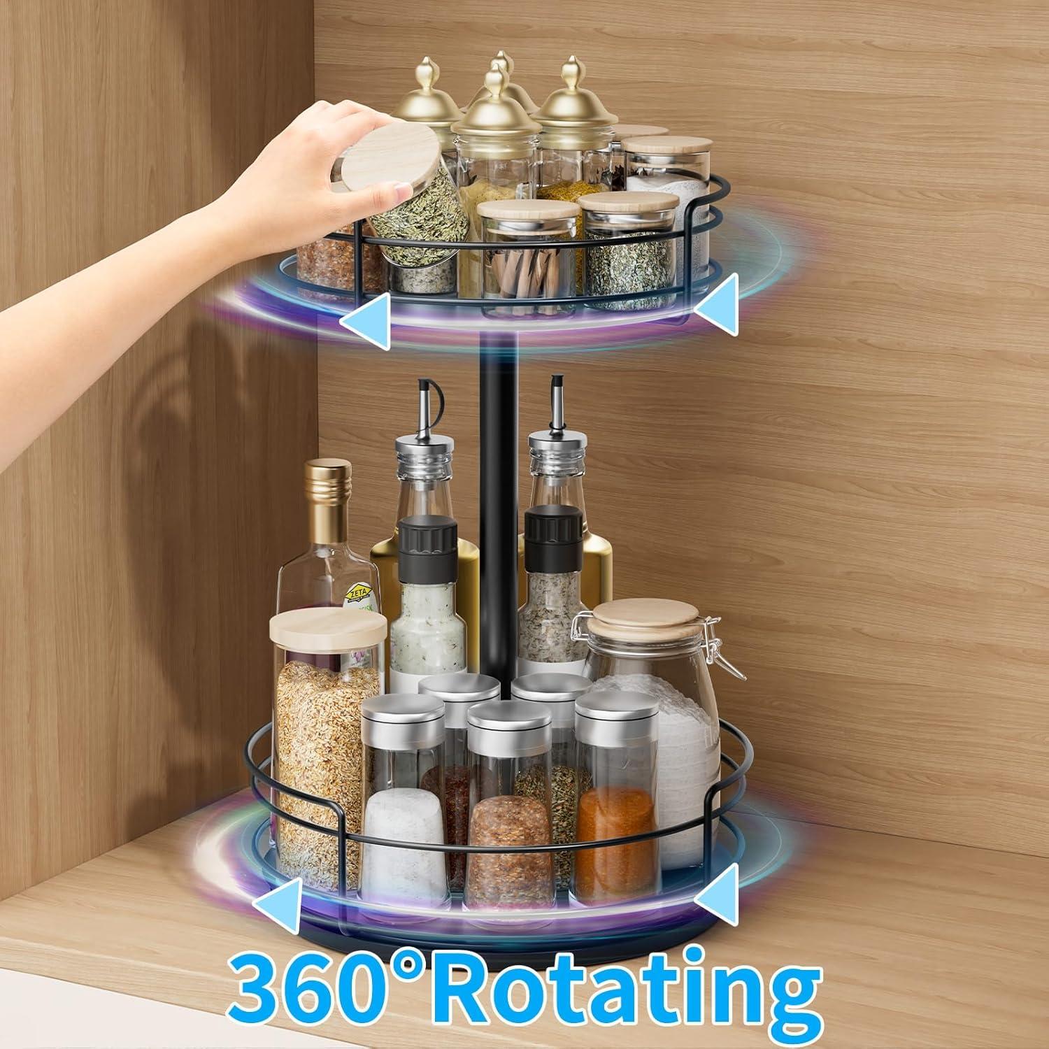 Organizador Giratorio 2 Niveles BOIVSHI para Cocina y Baño