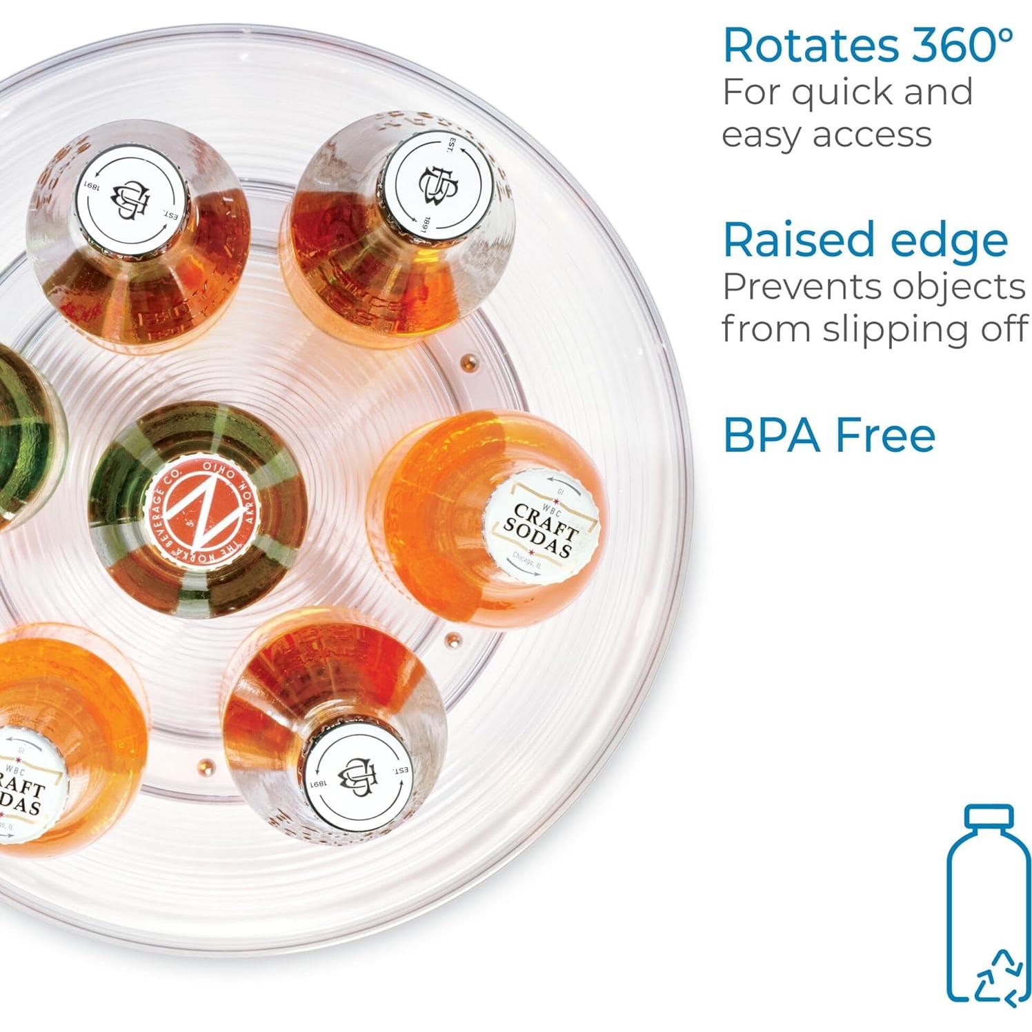 Organizador Giratorio iDesign Linus 28 cm Plástico Reciclado