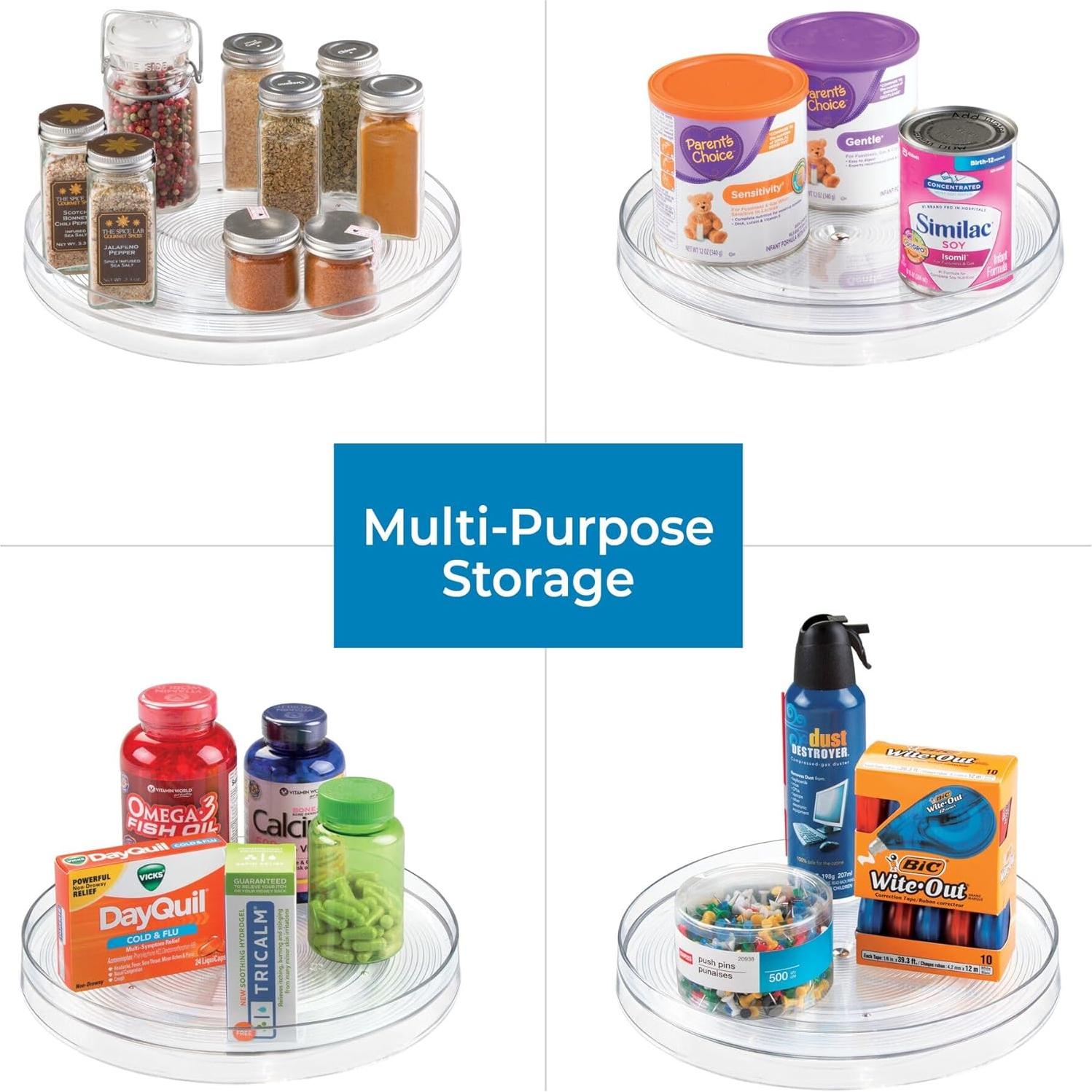 Organizador Giratorio iDesign Linus 28 cm Plástico Reciclado