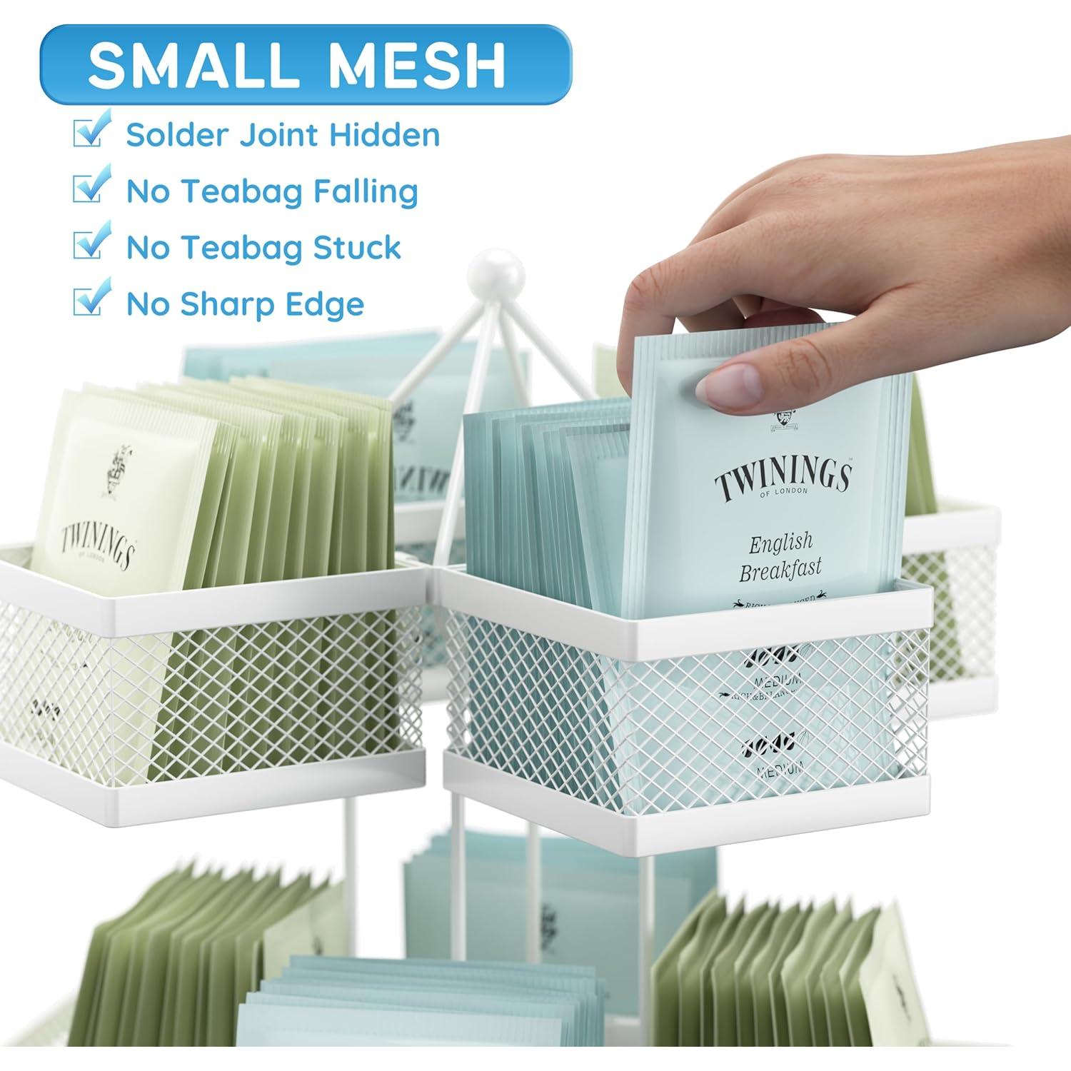 Organizador de Bolsitas de Té VOGWOLTH Carrusel Giratorio 96 Unidades