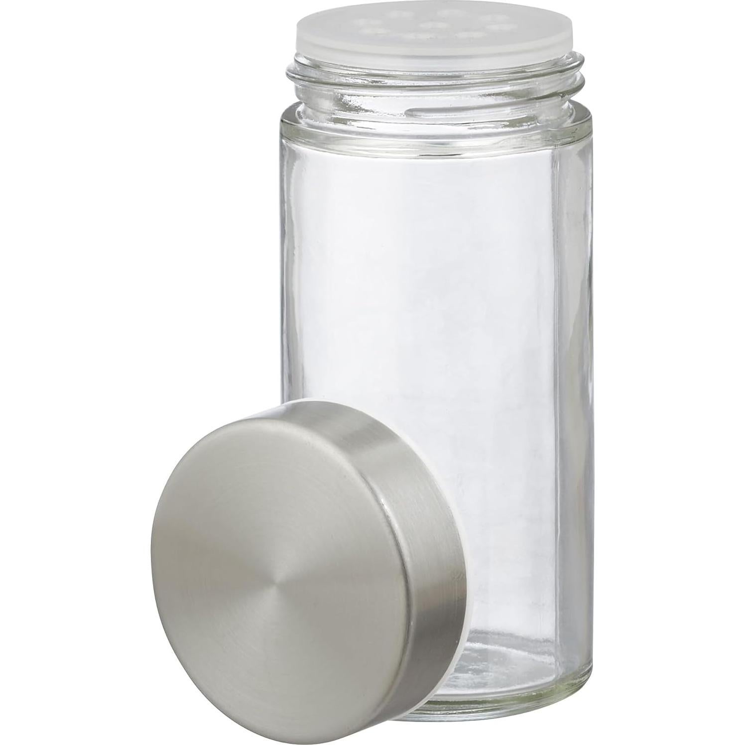 Carrusel de Especias Relaxdays, 16 Tarros 80ml, Acero Inoxidable