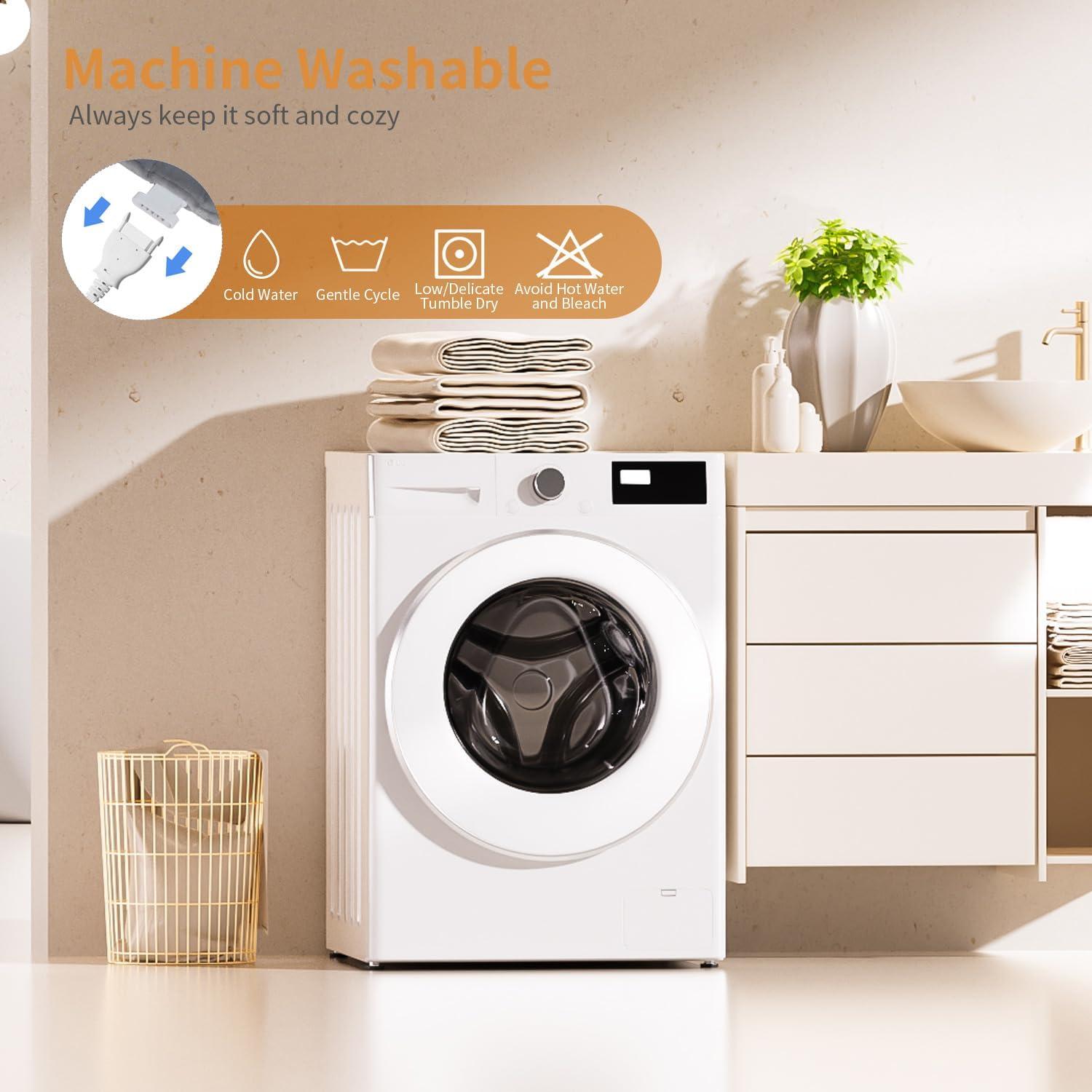 Almohadilla Térmica Eléctrica Myiosus 38x61 cm, 4 Niveles Calor