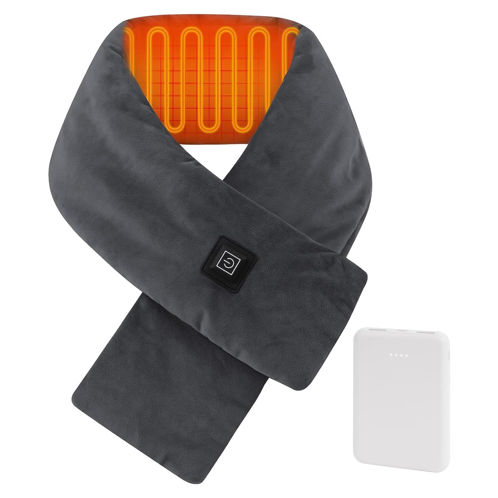 Bufanda Calentada KADORVA Gris 5000mAh 3 Modos de Calor