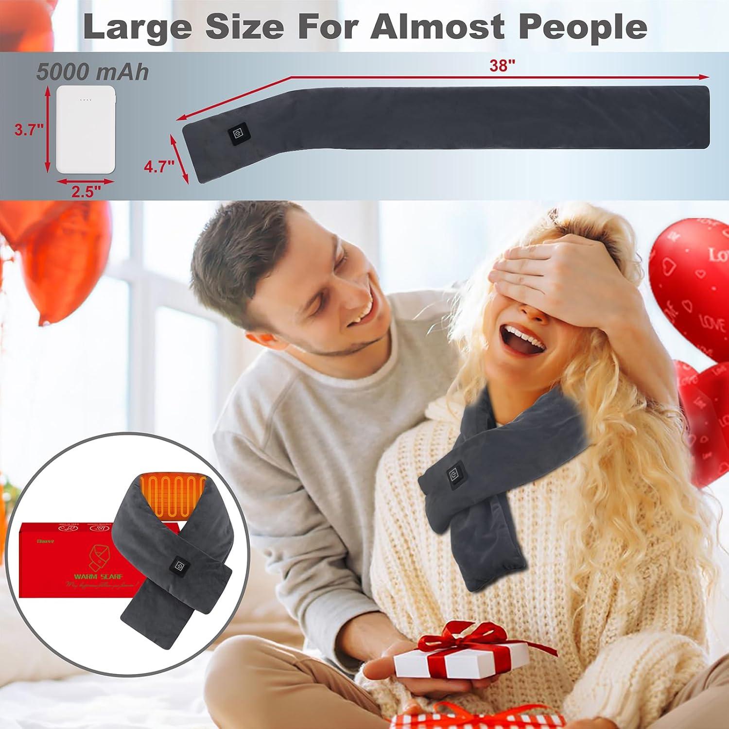 Bufanda Calentada KADORVA Gris 5000mAh 3 Modos de Calor