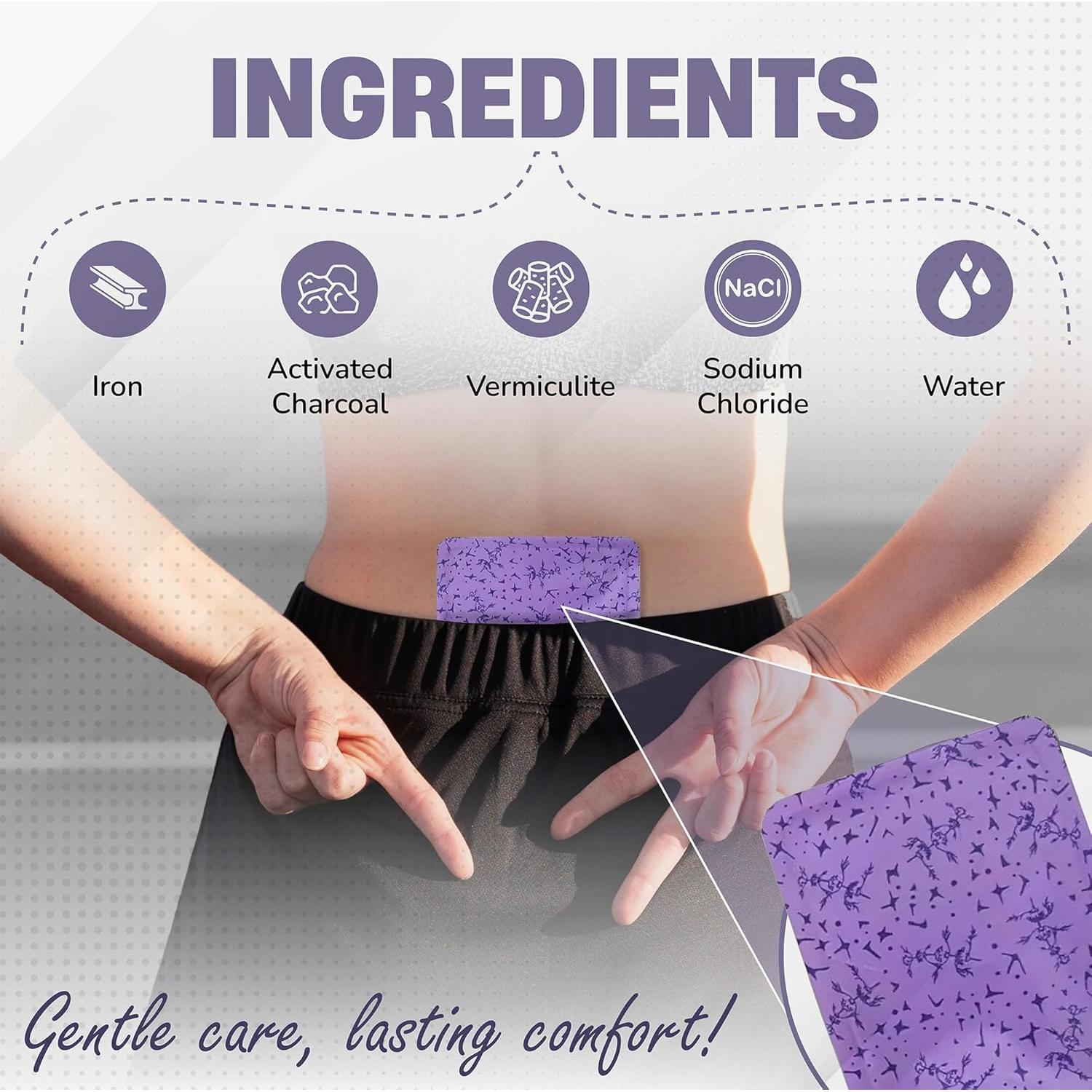 Almohadilla Calentadora Portátil Emberly - Alivio Menstrual 8 Parches