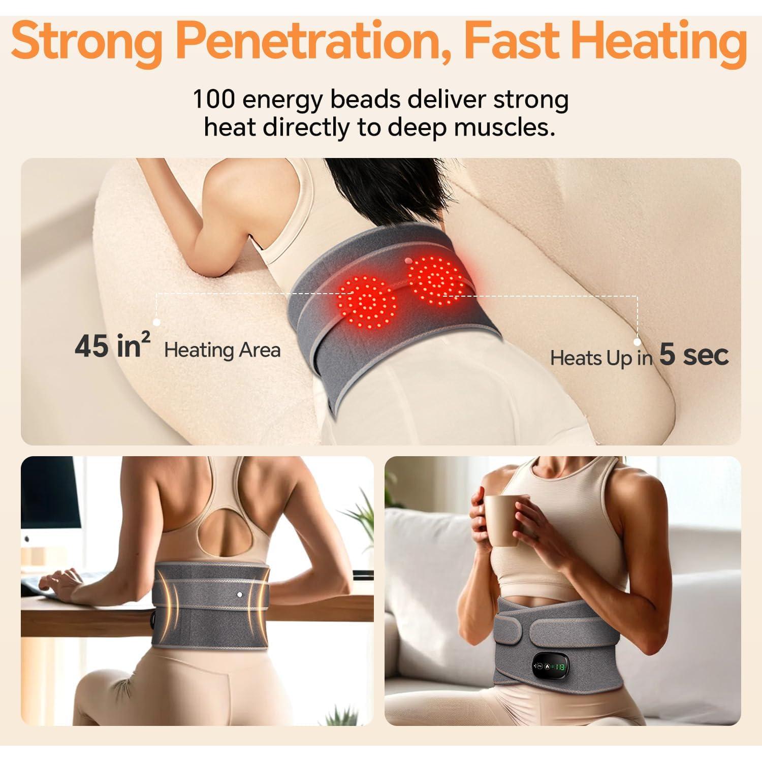 Almohadilla Calefactora YUHUO HLX102247 con Masaje y Calor