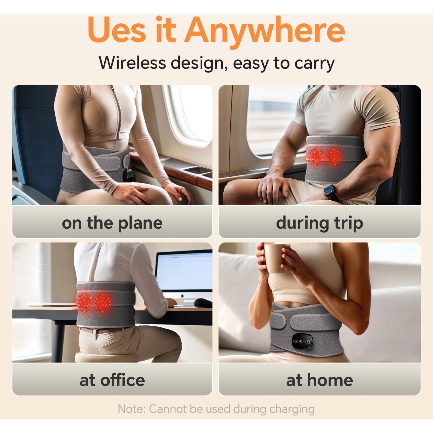 Almohadilla Calefactora YUHUO HLX102247 con Masaje y Calor