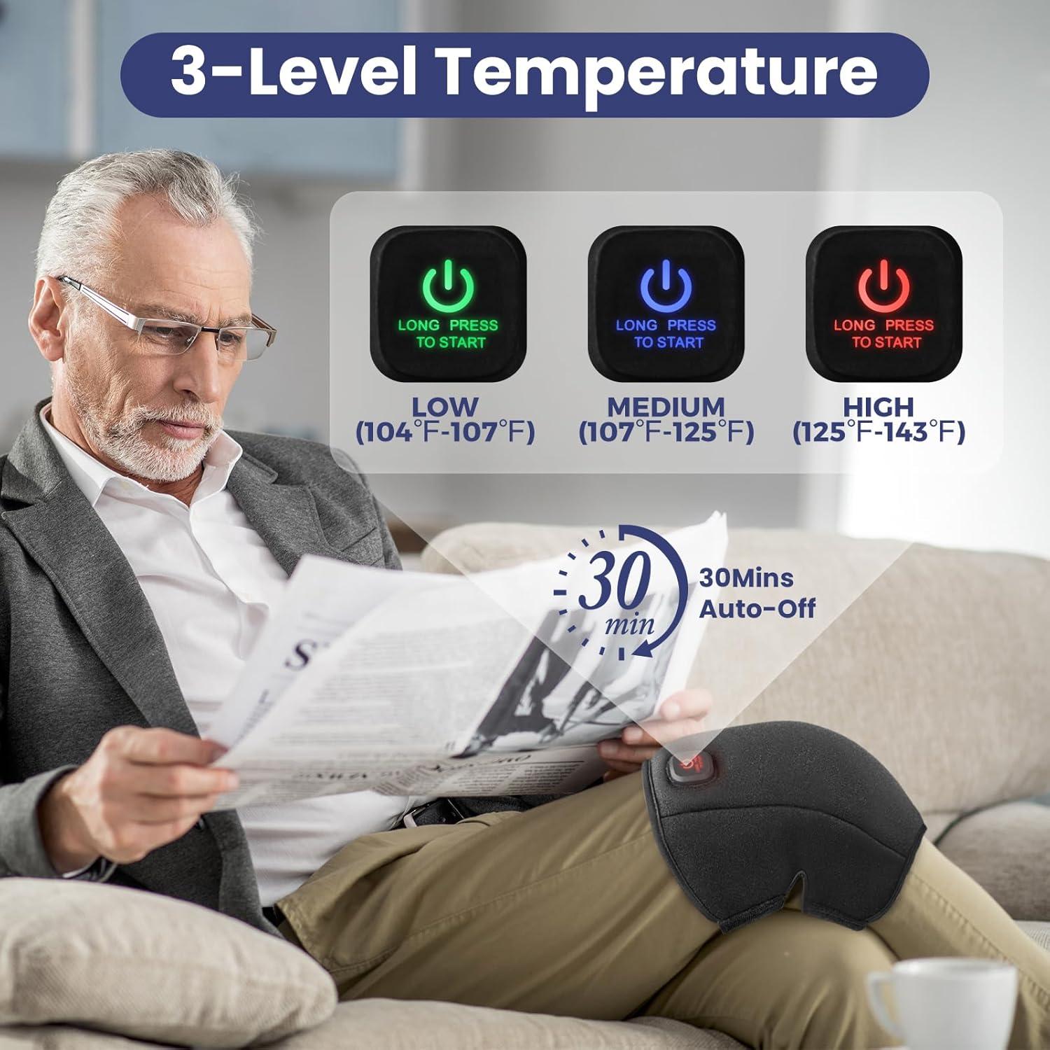 Almohadilla Calentadora para Rodilla Auccipal HPK-651 3000mAh