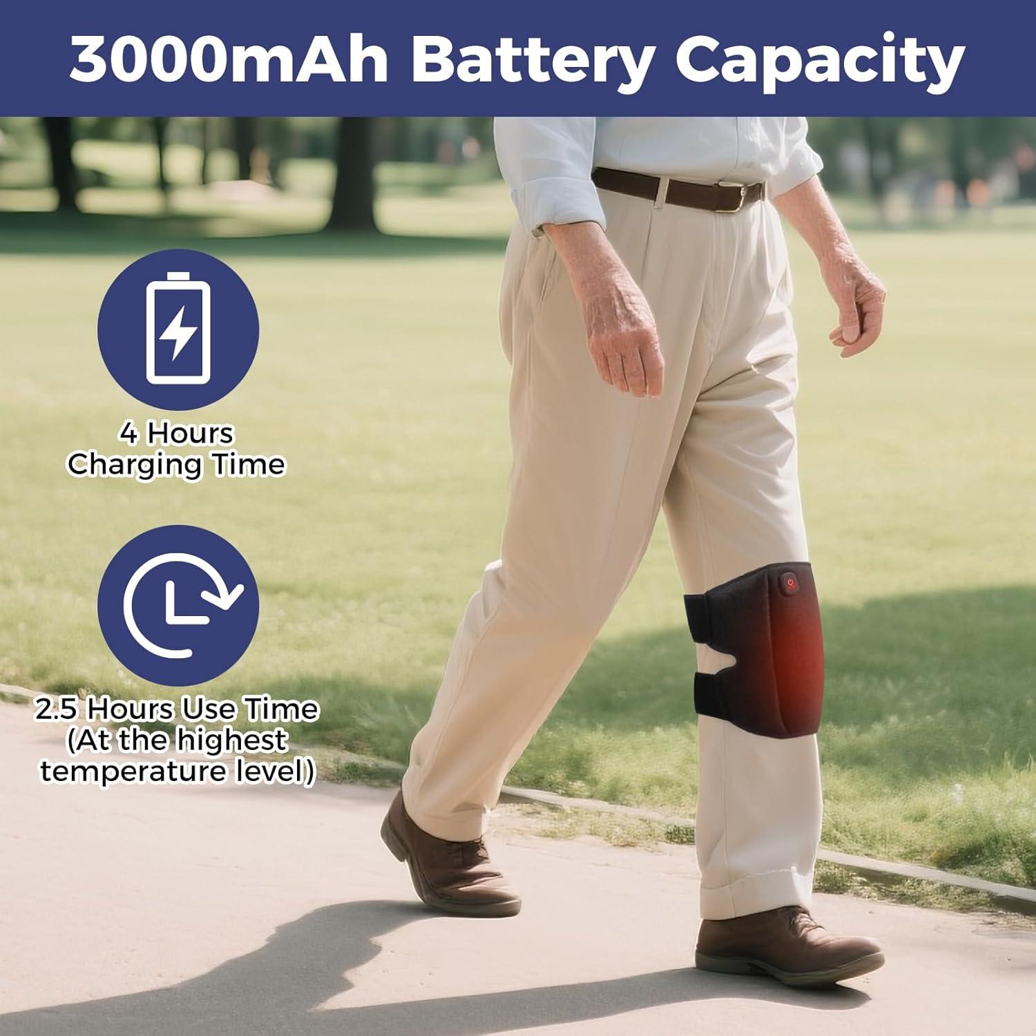 Almohadilla Calentadora para Rodilla Auccipal HPK-651 3000mAh