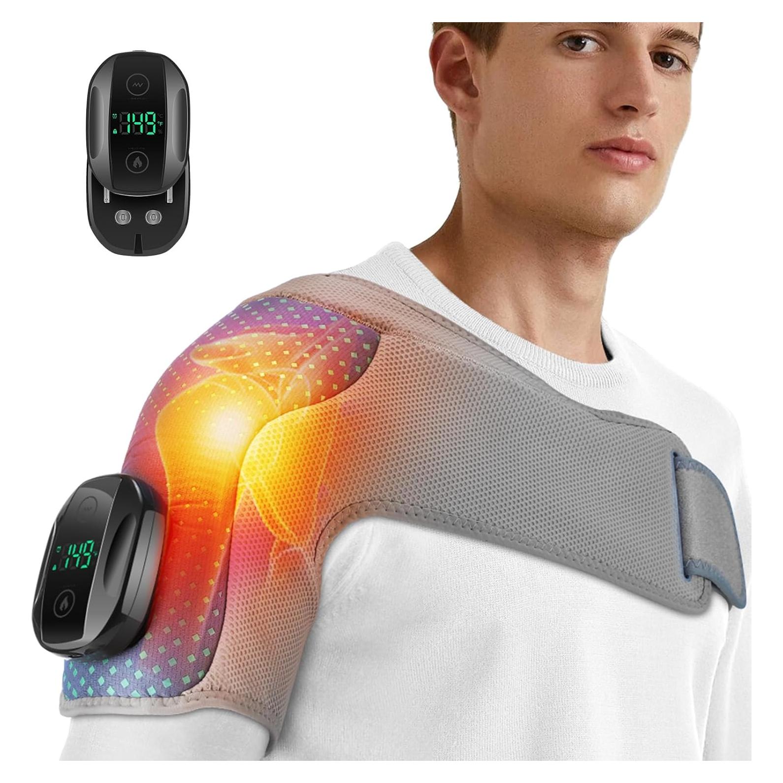 Almohadilla Térmica Inalámbrica ROHVEMJ para Hombros con Masaje