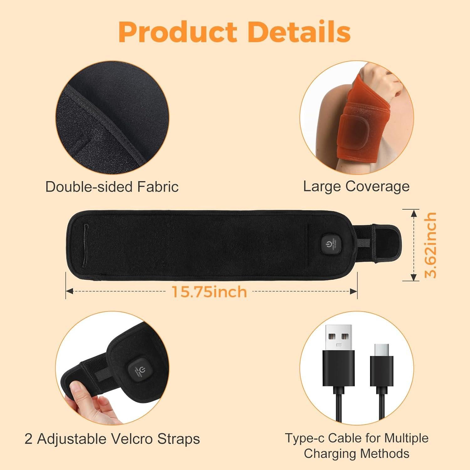 Almohadilla Calentadora Inalámbrica Gasumos para Muñeca 3000mAh