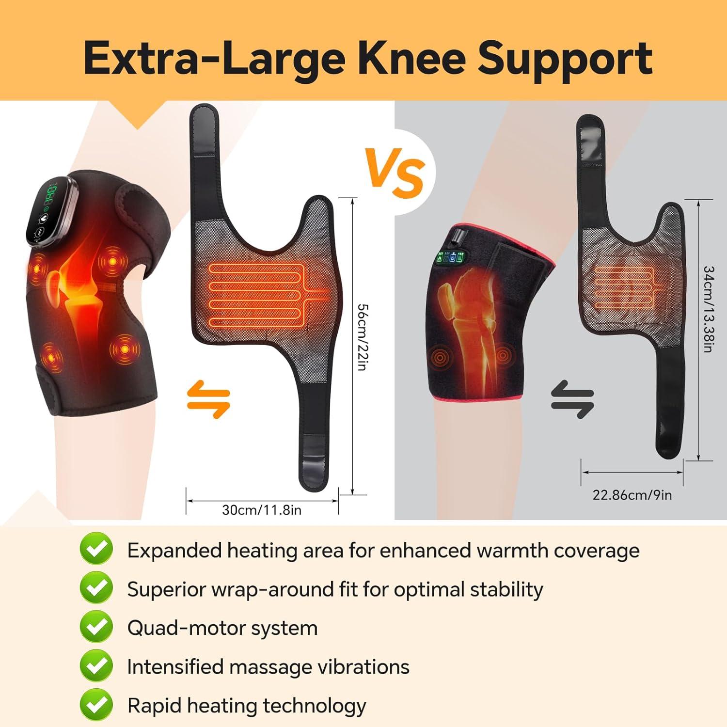 Almohadilla Térmica XL WOLOYHEATIE para Dolor de Rodilla 55.88x29.97cm