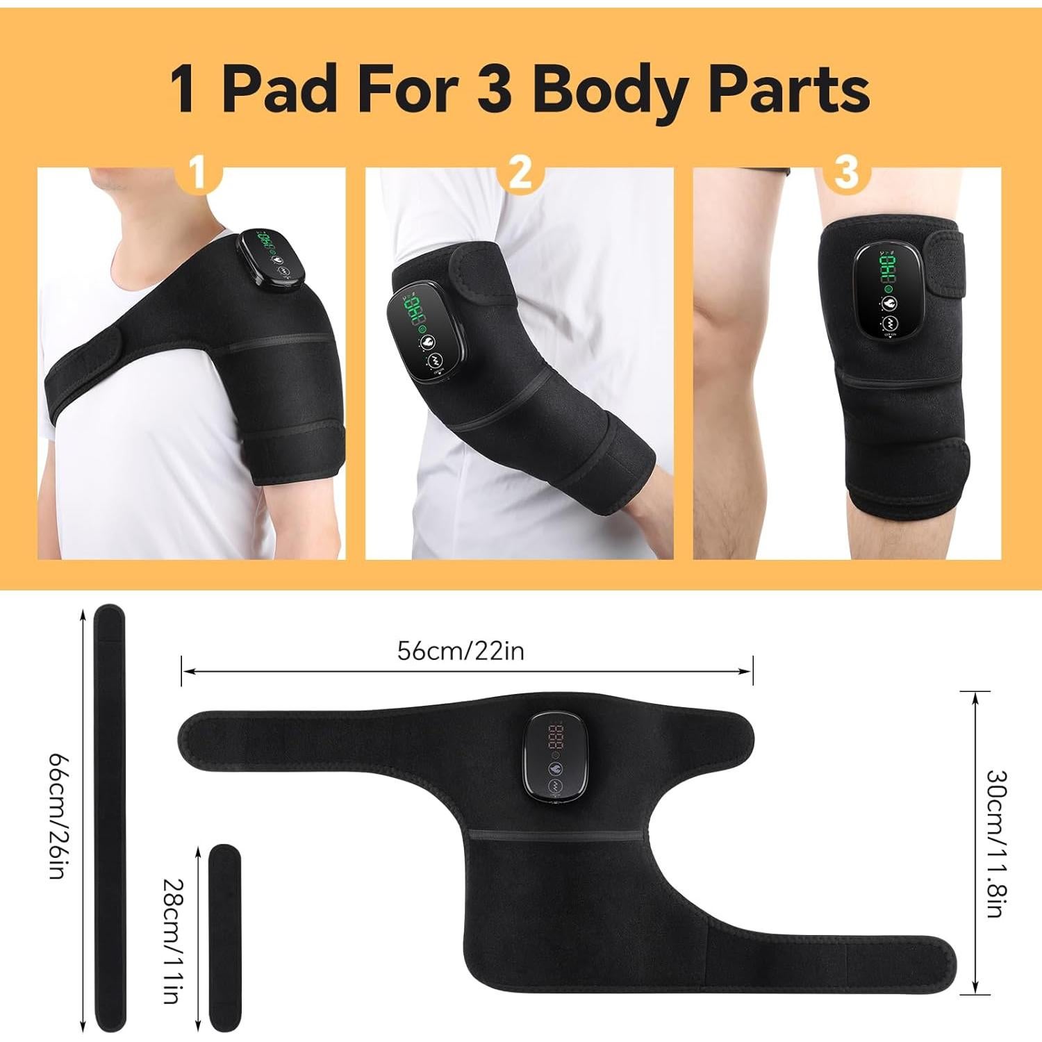 Almohadilla Térmica XL WOLOYHEATIE para Dolor de Rodilla 55.88x29.97cm