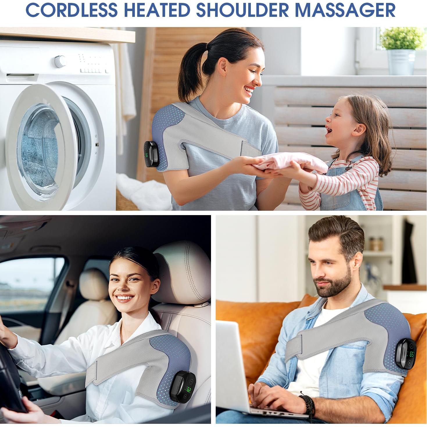 Funda Calentada Masajeador Inalámbrico YUANBO para Hombros