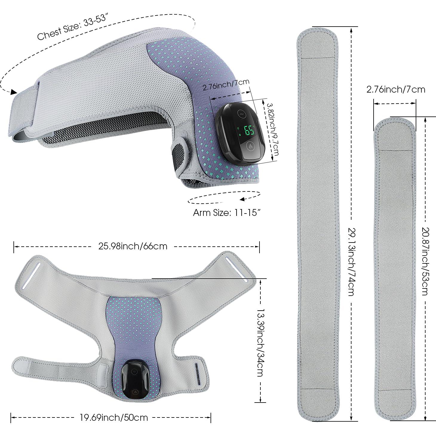 Funda Calentada Masajeador Inalámbrico YUANBO para Hombros