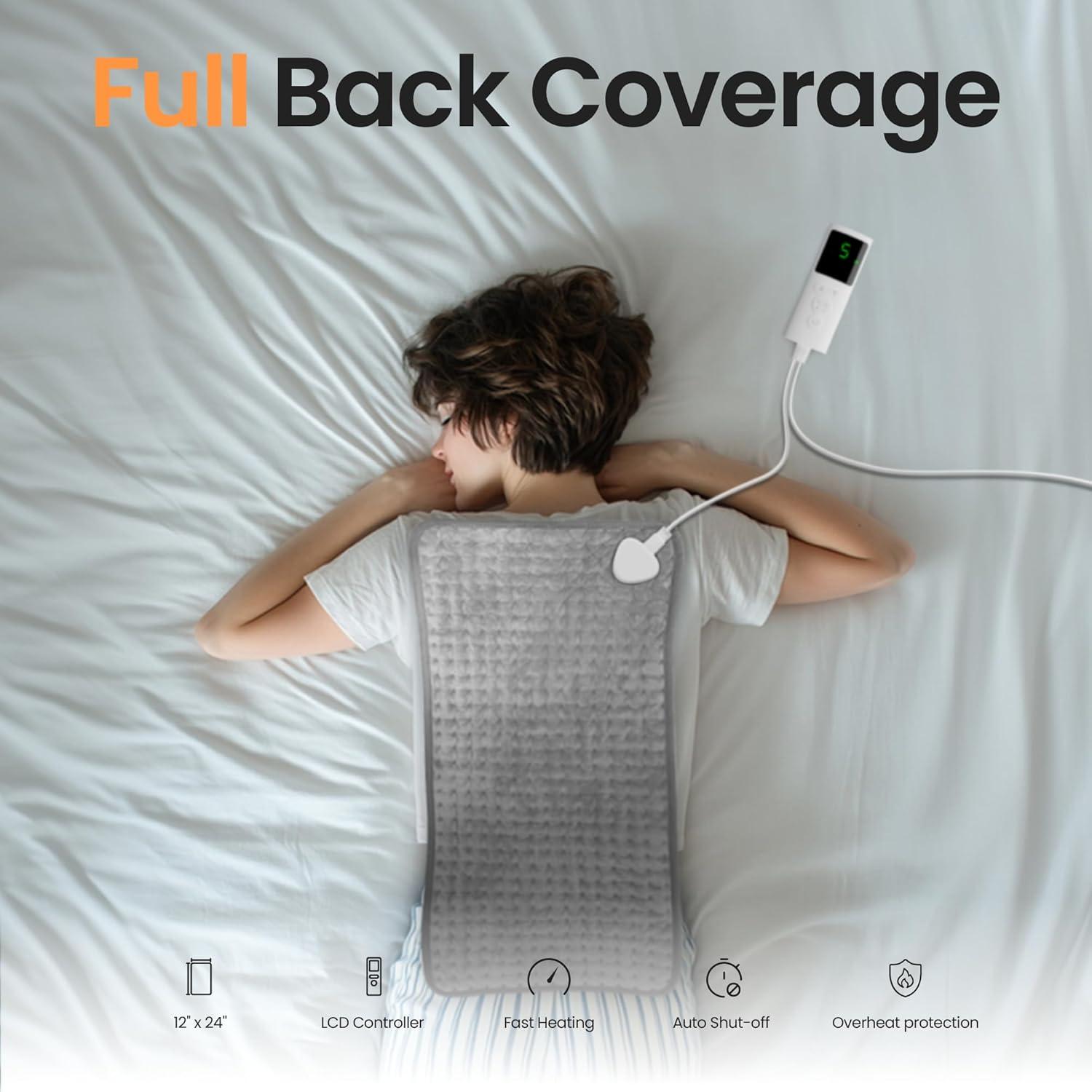 Almohadilla Térmica Vivilime 60x30 cm con 9 Niveles de Calor