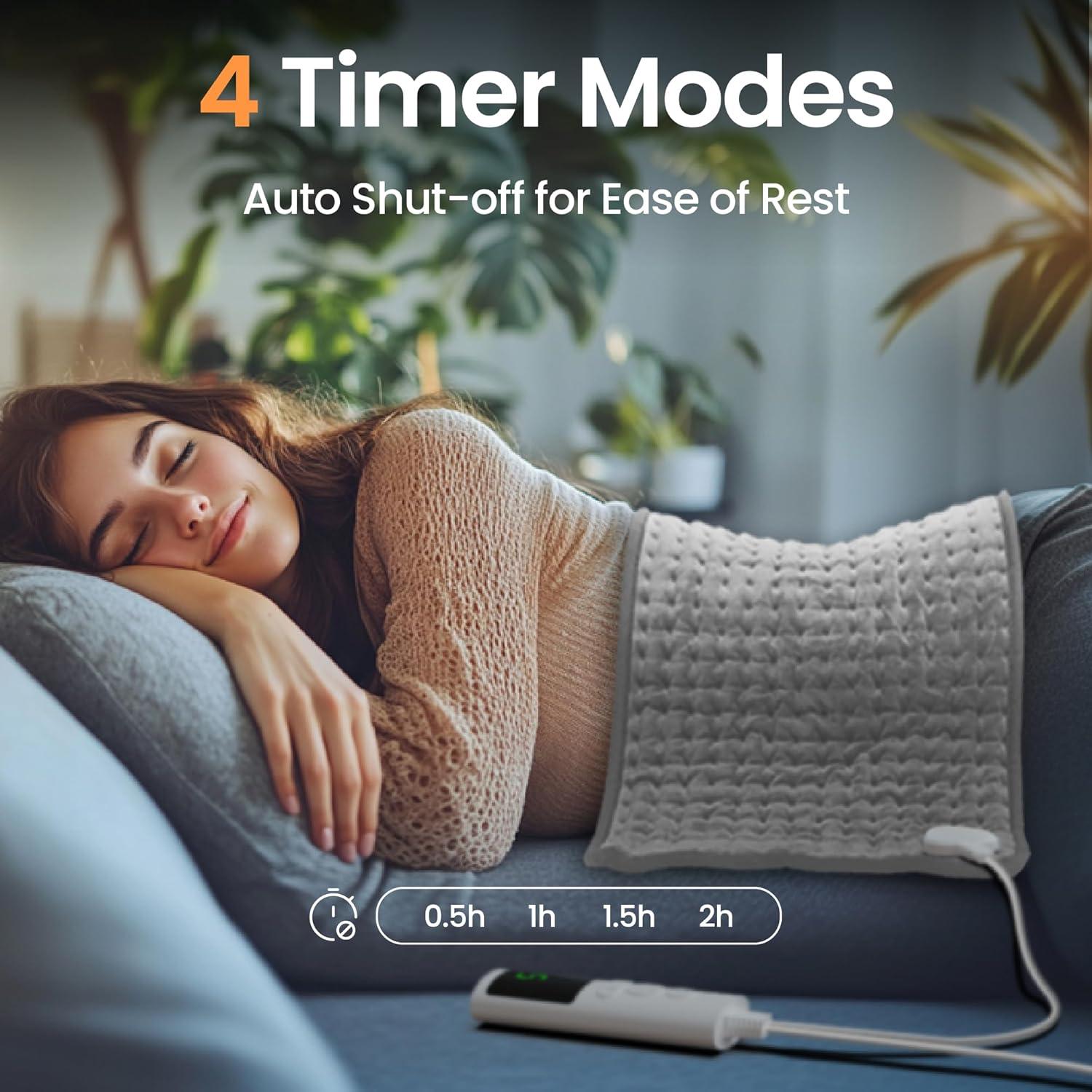 Almohadilla Térmica Vivilime 60x30 cm con 9 Niveles de Calor