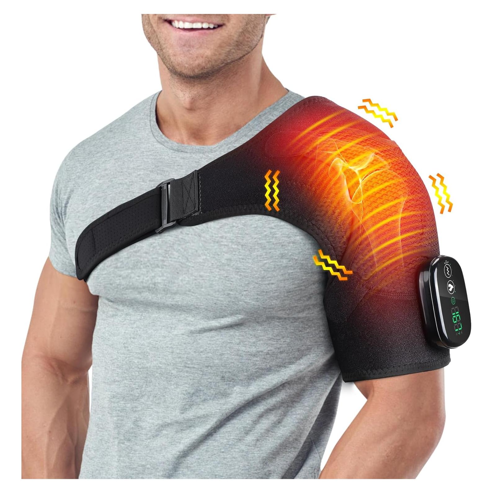 Masajeador de Hombro Calentado Inalámbrico Misawce 3 Modos
