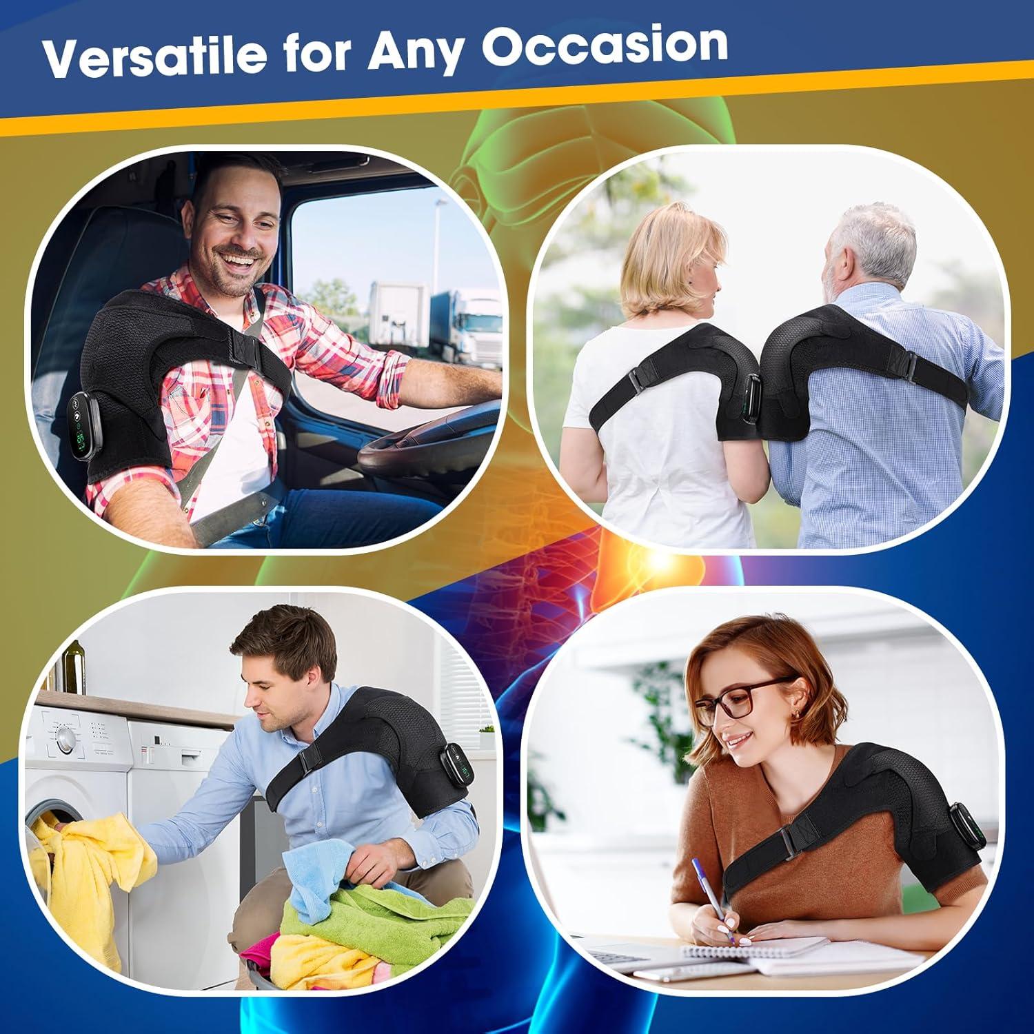 Masajeador de Hombro Calentado Inalámbrico Misawce 3 Modos